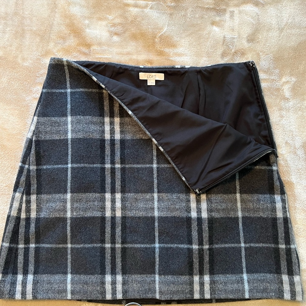 Loft plaid skirt